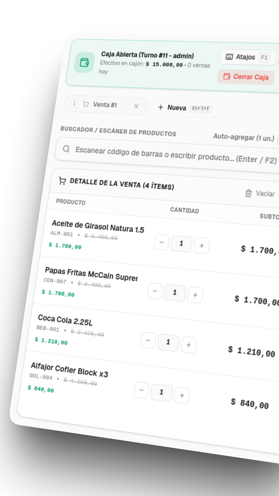 El mostrador: Una venta en segundos